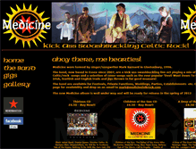 Tablet Screenshot of medicinefolkrock.com
